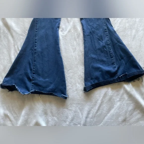 Three Bird Nest Navy Denim Trousers - Picture 3 of 6